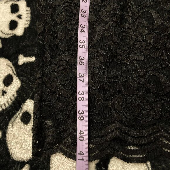 LE CHATEAU Black lace wiggle dress ~ Goth MEDIUM LARGE stretchy pencil dress - Picture 7 of 14